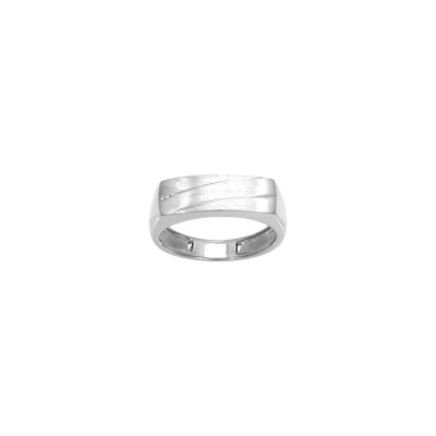 Bague en argent rhodié