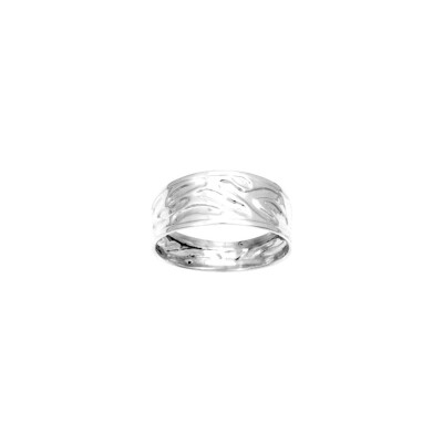 Bague en argent rhodié