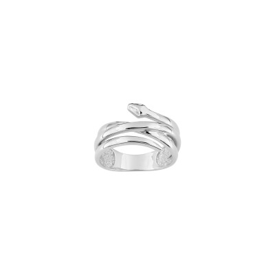 Bague en argent rhodié