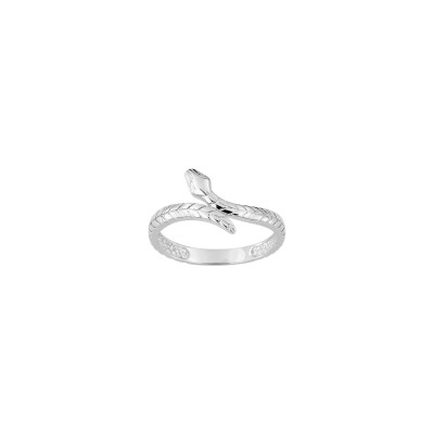 Bague en argent rhodié