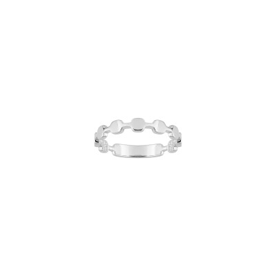 Bague en argent rhodié