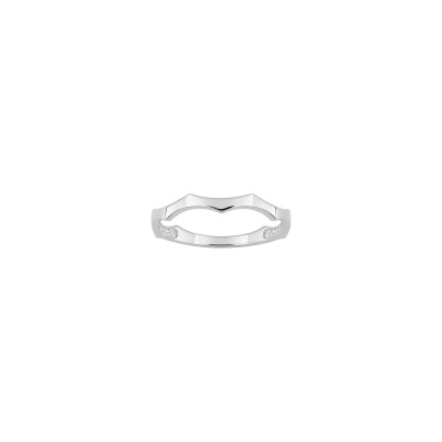Bague en argent rhodié