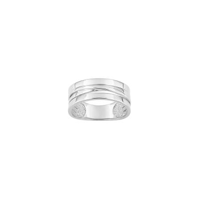 Bague en argent rhodié