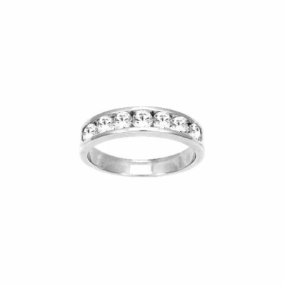 Bague en argent et oxyde de zirconium