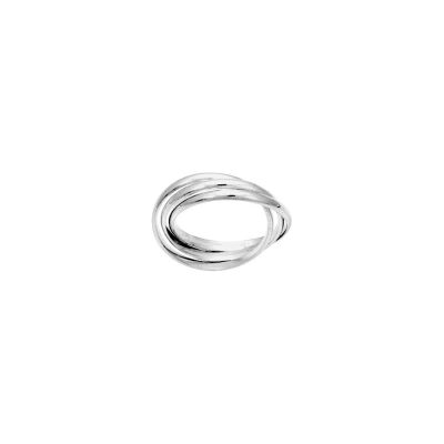Alliance 3 anneau en argent rhodié