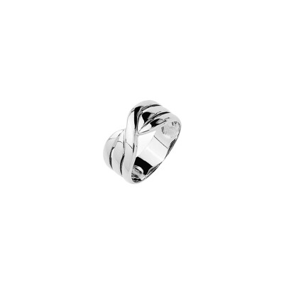 Bague en argent rhodié