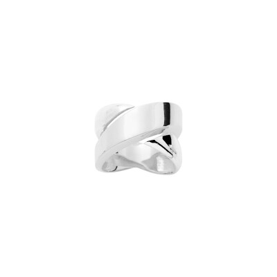 Bague en argent rhodié