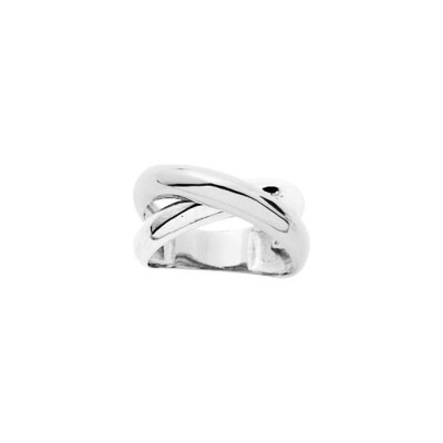 Bague en argent rhodié