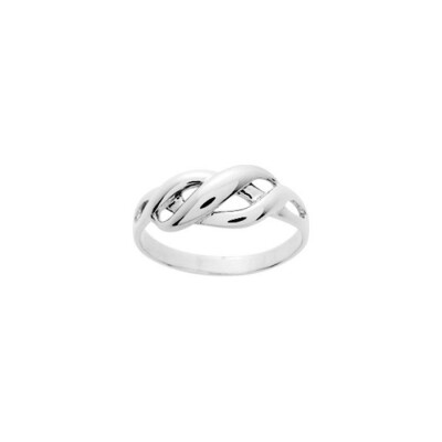 Bague en argent rhodié