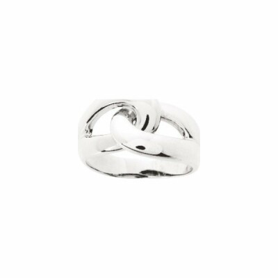 Bague en argent rhodié