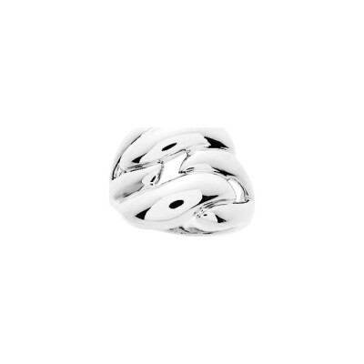 Bague en argent rhodié