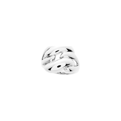 Bague en argent rhodié