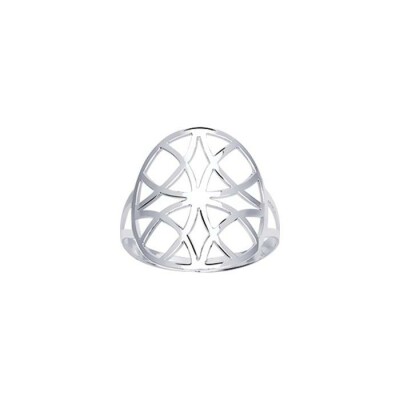 Bague en argent rhodié