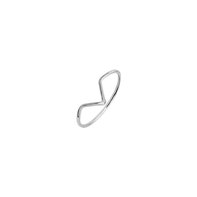 Bague en argent rhodié