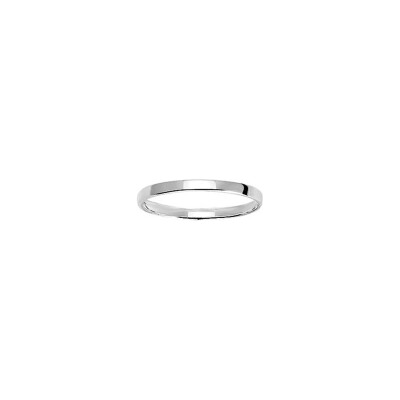 Alliance en argent rhodié 2.5mm