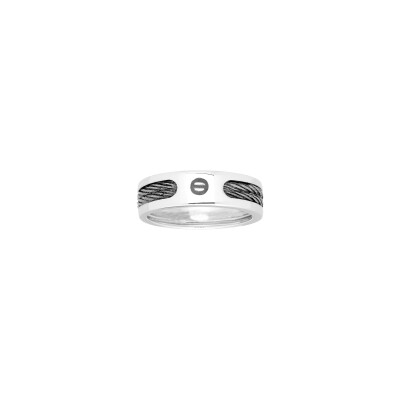 Bague en argent rhodié