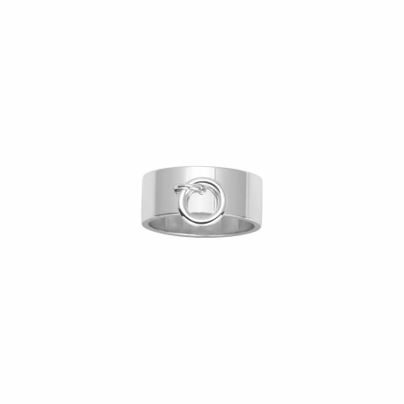 Bague en argent rhodié