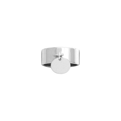 Bague en argent rhodié