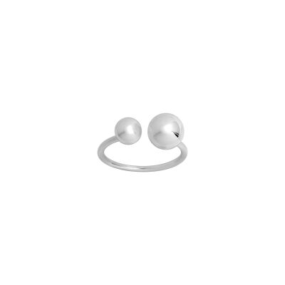 Bague en argent rhodié