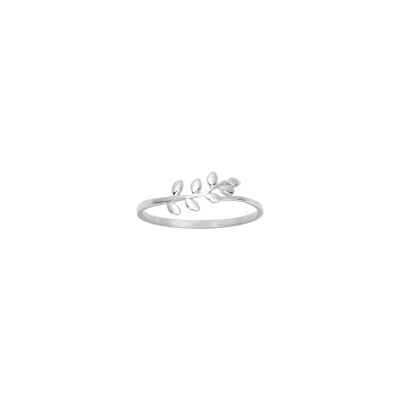 Bague en argent rhodié