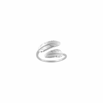 Bague en argent rhodié