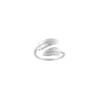 Bague en argent rhodié