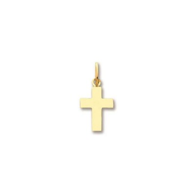 Pendentif croix en or jaune