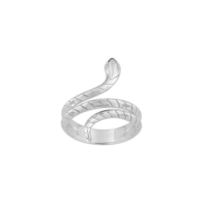 Bague en argent rhodié