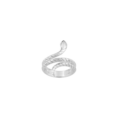 Bague en argent rhodié
