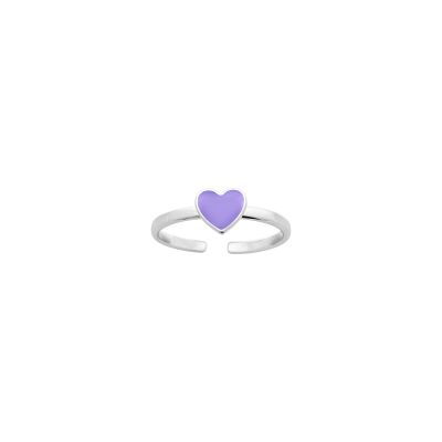 Bague réglable en argent rhodié