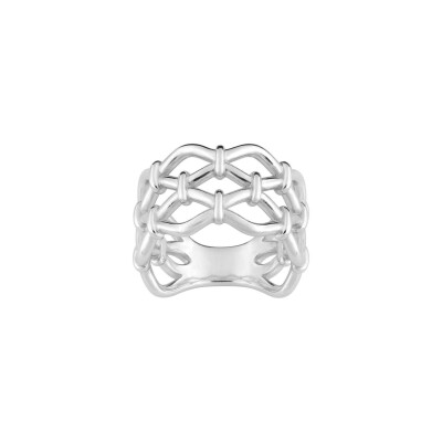 Bague en argent rhodié