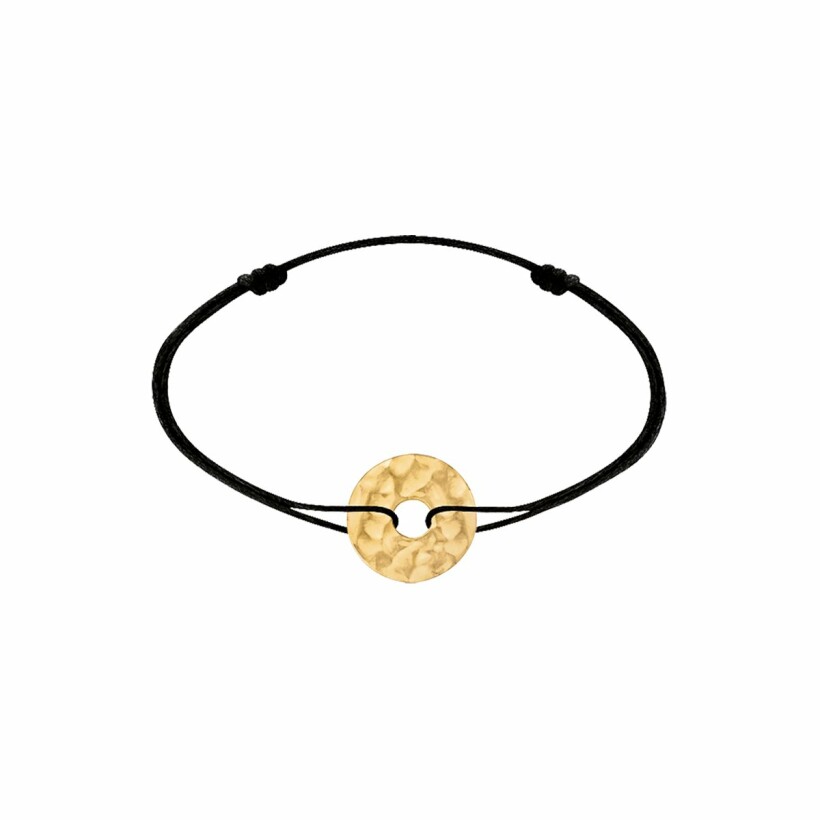 Bracelet sur cordon dinh van Pi en or jaune
