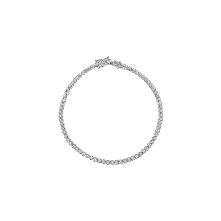 Bracelet tennis Veron Roques en or blanc et diamants