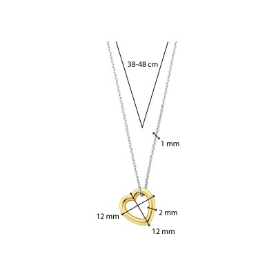 Collier Ti Sento en argent doré
