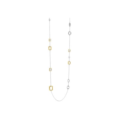 Collier Ti Sento en argent doré et oxyde de zirconium