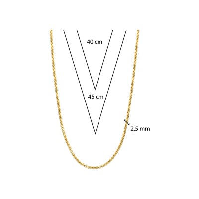 Collier Ti Sento en argent doré