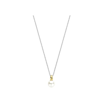 Collier Ti Sento en argent doré et perles