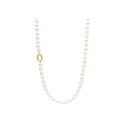 Collier Ti Sento en argent doré et perles