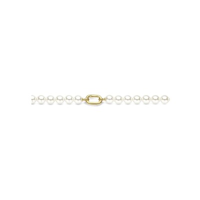 Collier Ti Sento en argent doré et perles