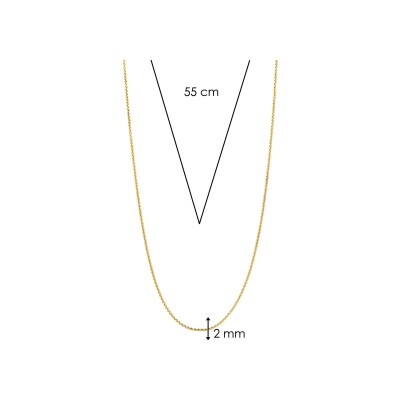 Collier Ti Sento en argent doré