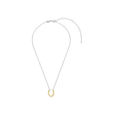 Collier Ti Sento en argent doré et oxyde de zirconium