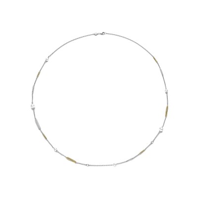 Collier Ti Sento en argent doré et oxyde de zirconium
