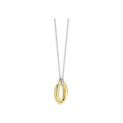 Collier Ti Sento en argent doré et oxyde de zirconium