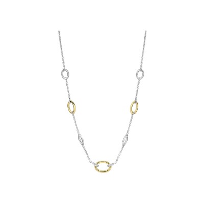 Collier Ti Sento en argent doré et oxyde de zirconium