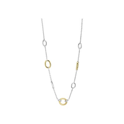 Collier Ti Sento en argent doré et oxyde de zirconium