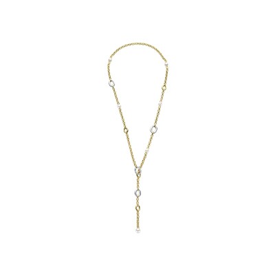 Collier Ti Sento en argent doré et oxyde de zirconium