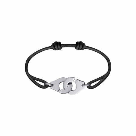 Bracelet sur cordon Menottes dinh van R15 en Or blanc