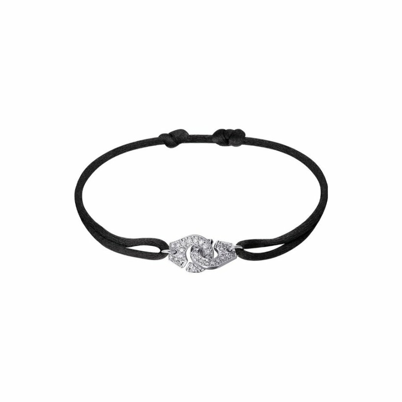 Menottes dinh van R10 cord bracelet, white gold, diamond