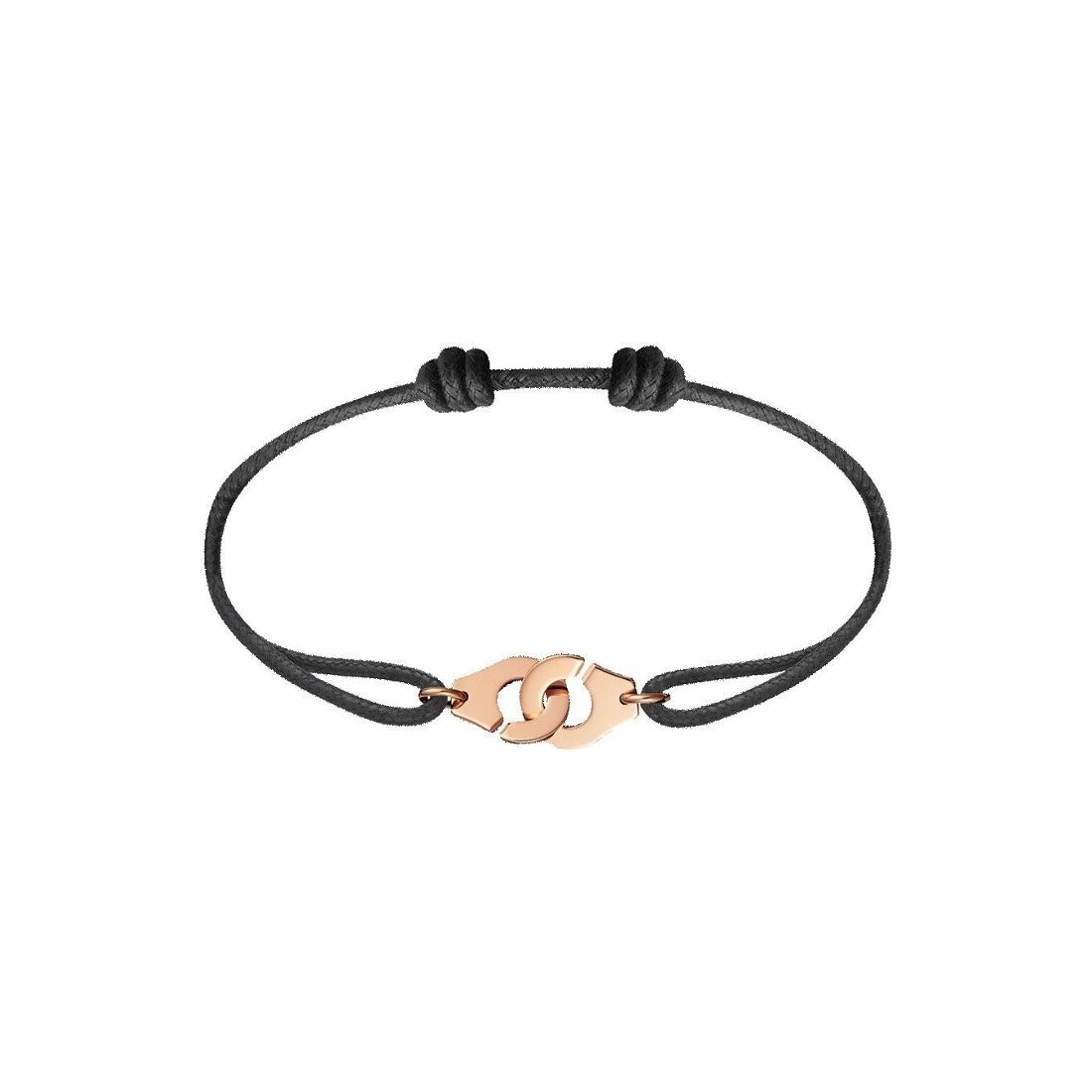 Bracelet sur cordon Menottes dinh van R10 en or rose