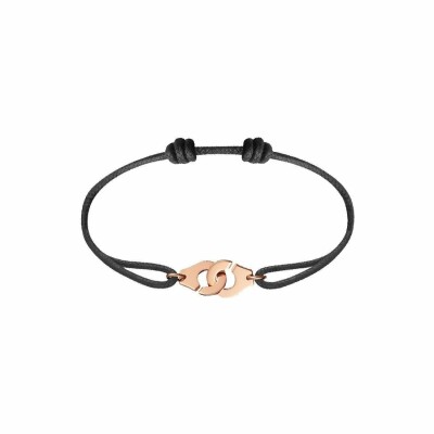 Bracelet sur cordon Menottes dinh van R10 en or rose